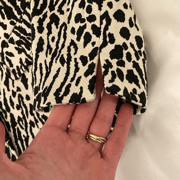 TALBOTS PETITES Animal Print Textured Jacket - Picture 7 of 9